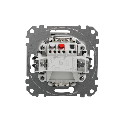 Sedna Design & Elements Przycisk zwierny zwierny z podświetleniem srebrne aluminium SDD113111L SCHNEIDER (SDD113111L)